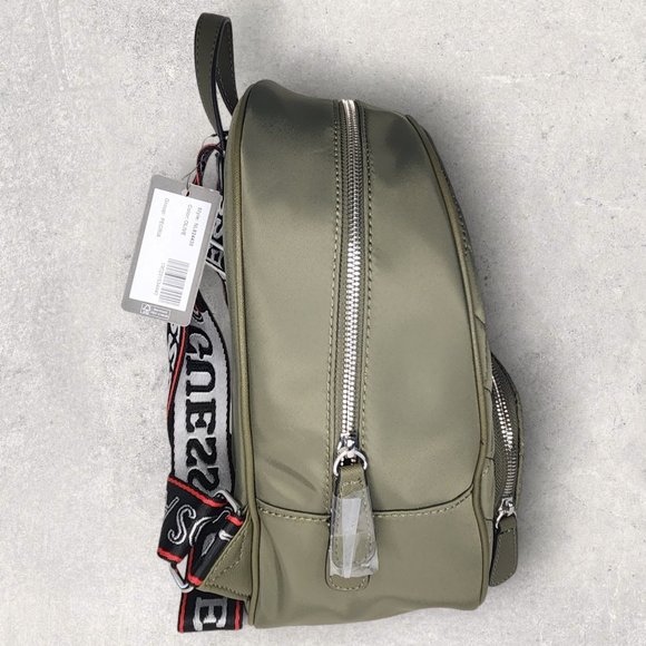 Guess Peoria Quilted Backpack - Olive Green - NWT - Picture 4 of 4